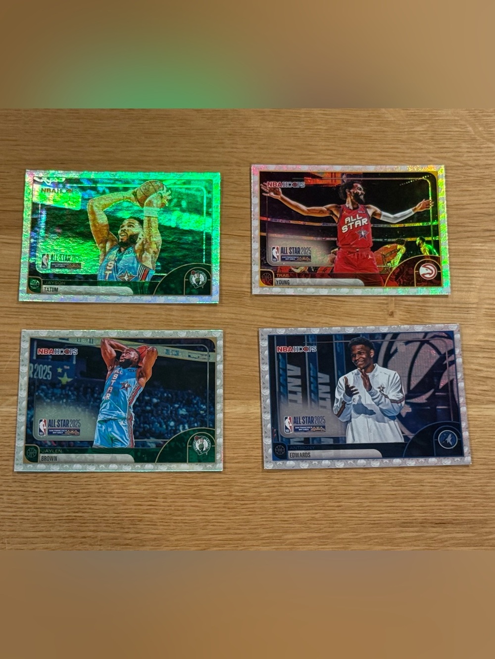 2025-26 Topps NBA Hoops All Stars Inserts Tatum Brown Kyrie Trey Lot Of 4